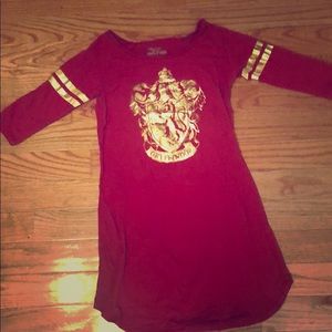 Harry Potter Gryffindor Varsity Night gown.